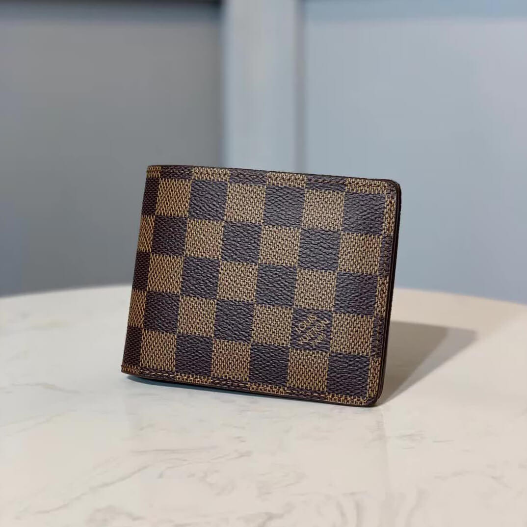 Louis Vuitton Damier Ebene Canvas Multiple Wallet N60895