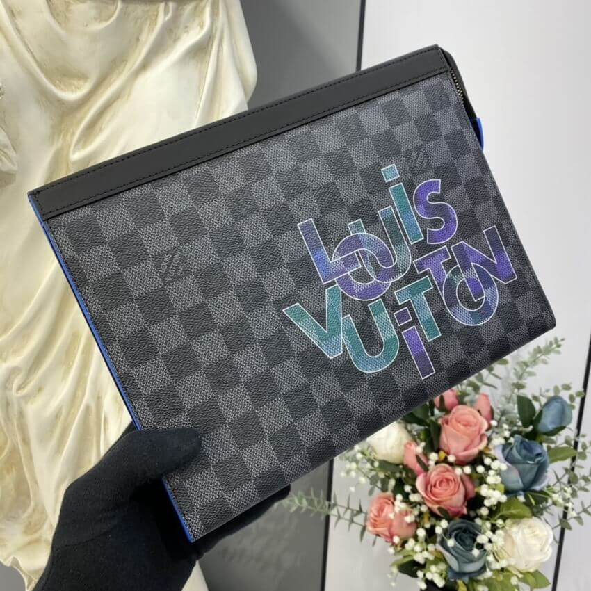 Louis Vuitton Damier Graphite Pochette Voyage MM N60308