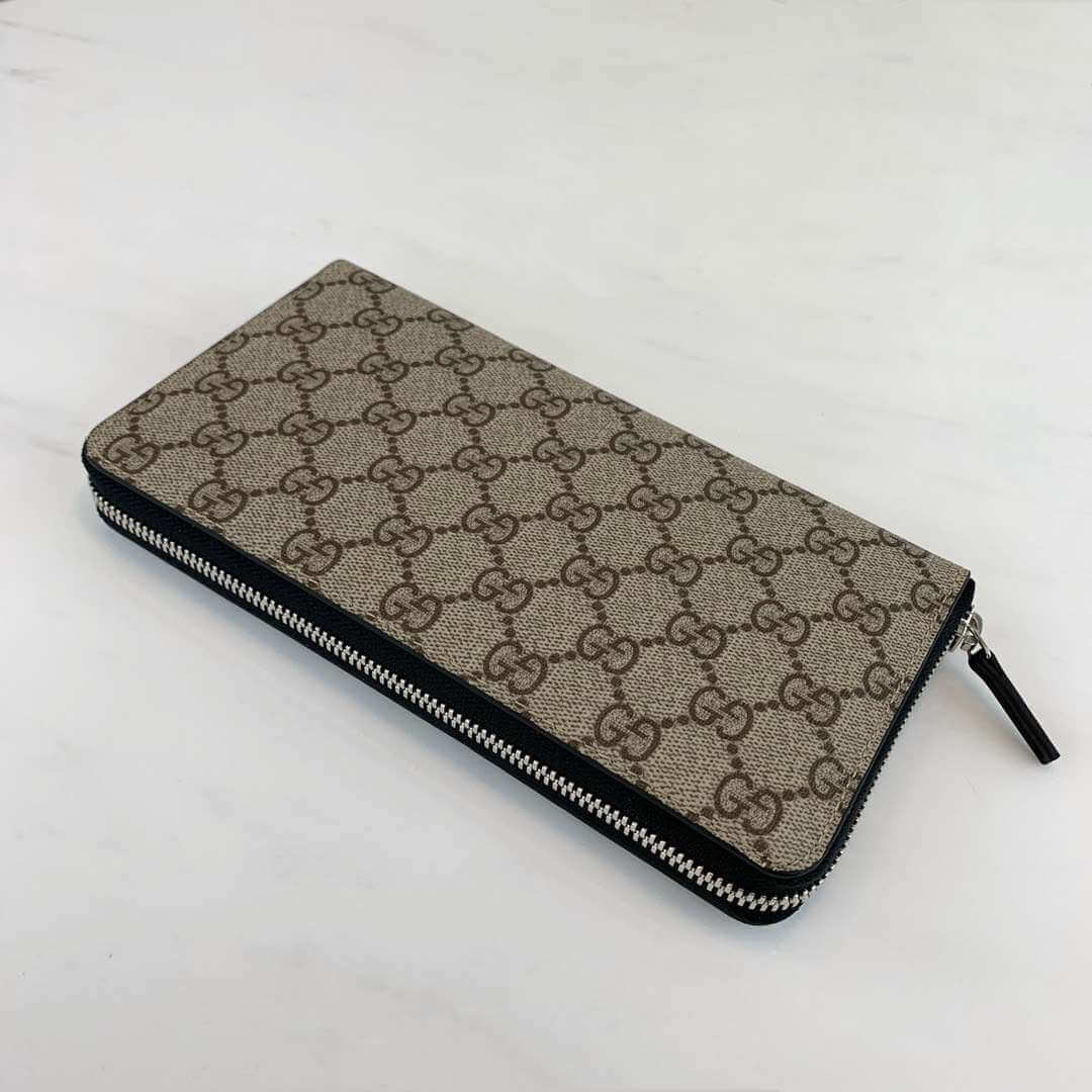 Gucci GG Supreme Zip Around Wallet 233194