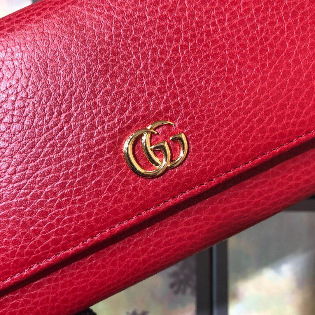 Gucci Leather Continental Wallet 456116