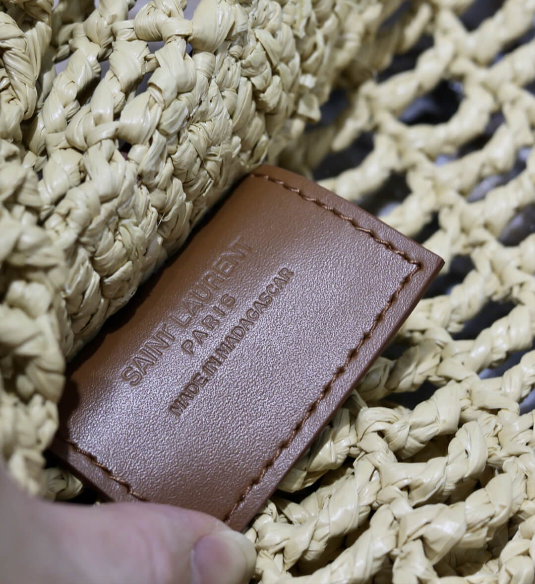 Saint Laurent Oxalis Bag in Raffia Macrame 781289