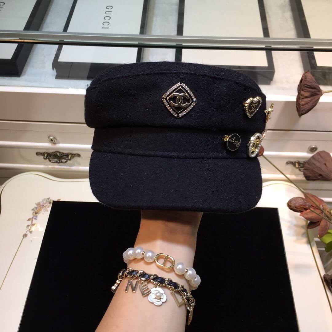 Chanel Badge Sailor Cap D013