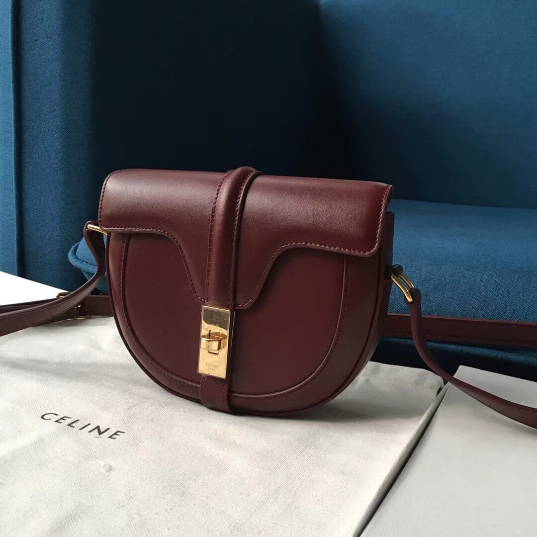 Celine Small Besace 16 Bag In Satinated Calfskin 188013