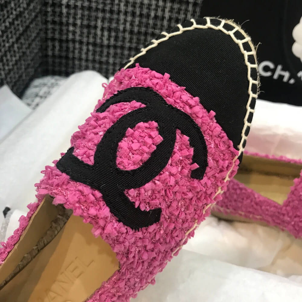 Chanel Tweed Espadrilles G29762 Rosy