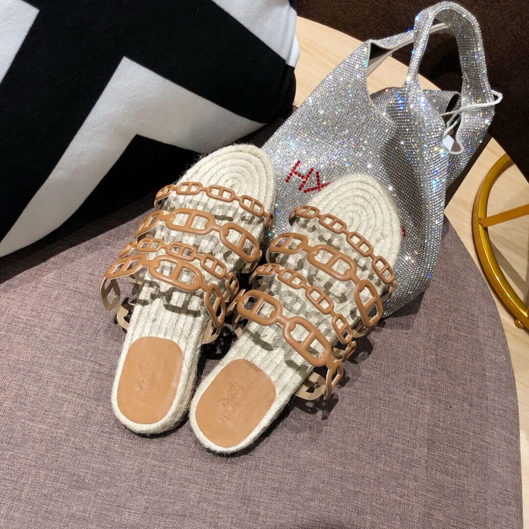 Hermes Ancone Espadrille Nappa Leather H2011