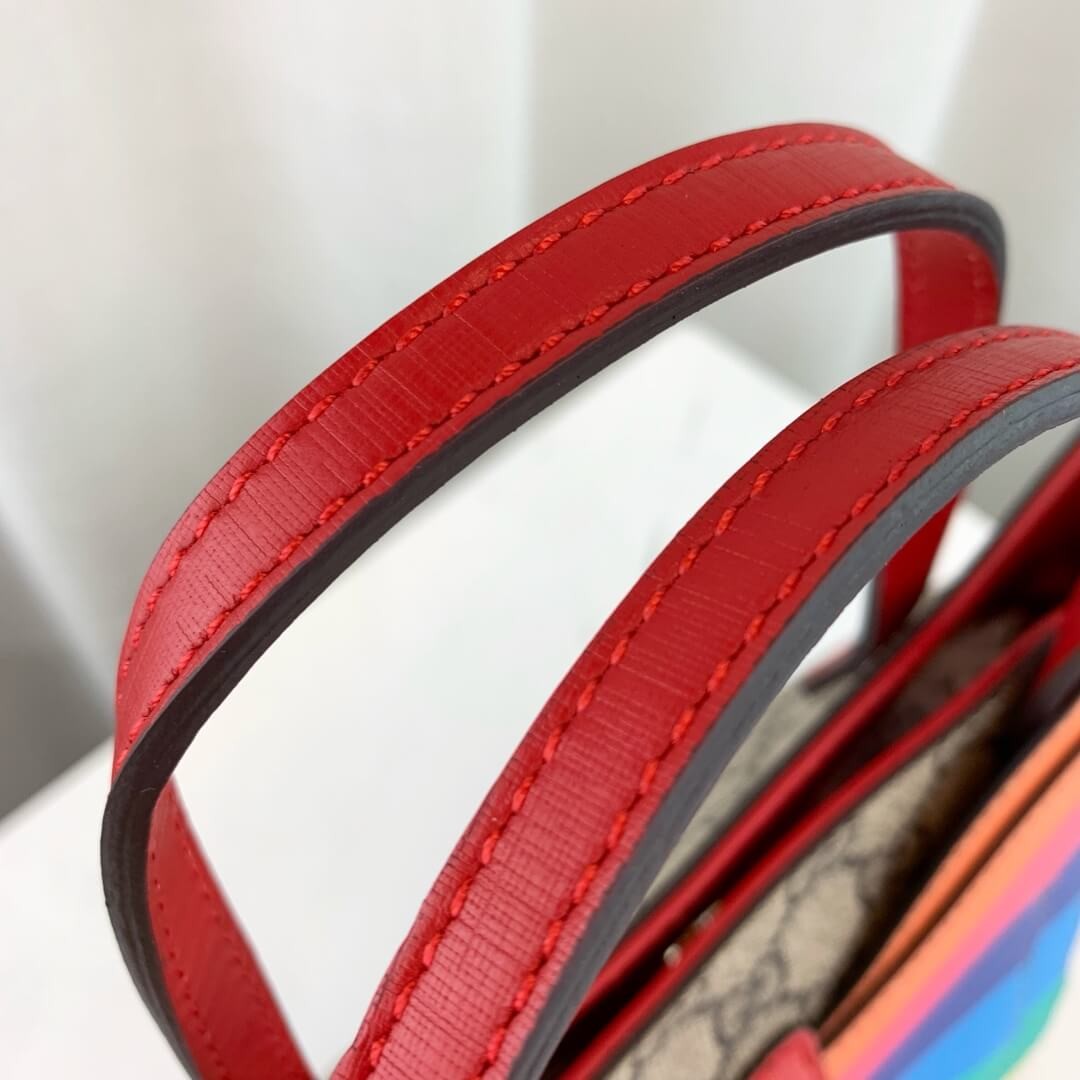 Gucci Childrens GG Tote With Rainbow Butterfly 550768