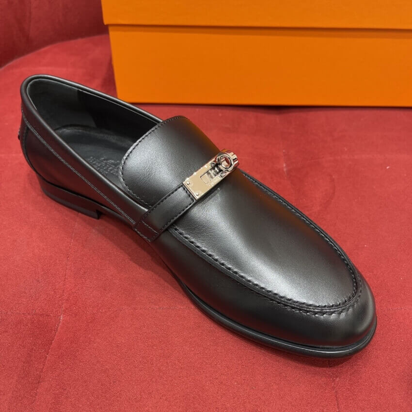 Hermes Calfskin Kelly Destin Loafer H212114 Black