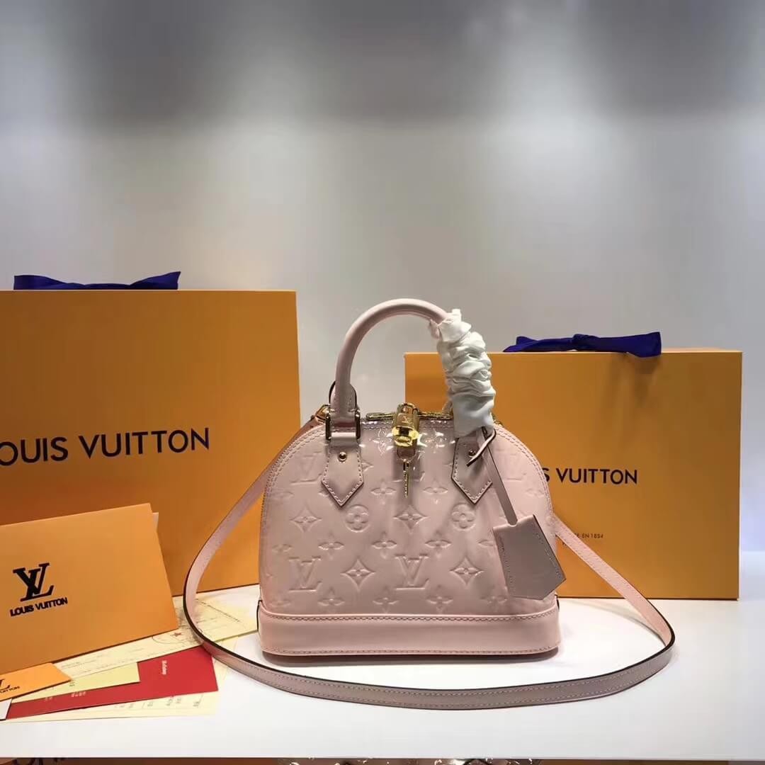 Louis Vuitton Monogram Vernis Alma BB M50415