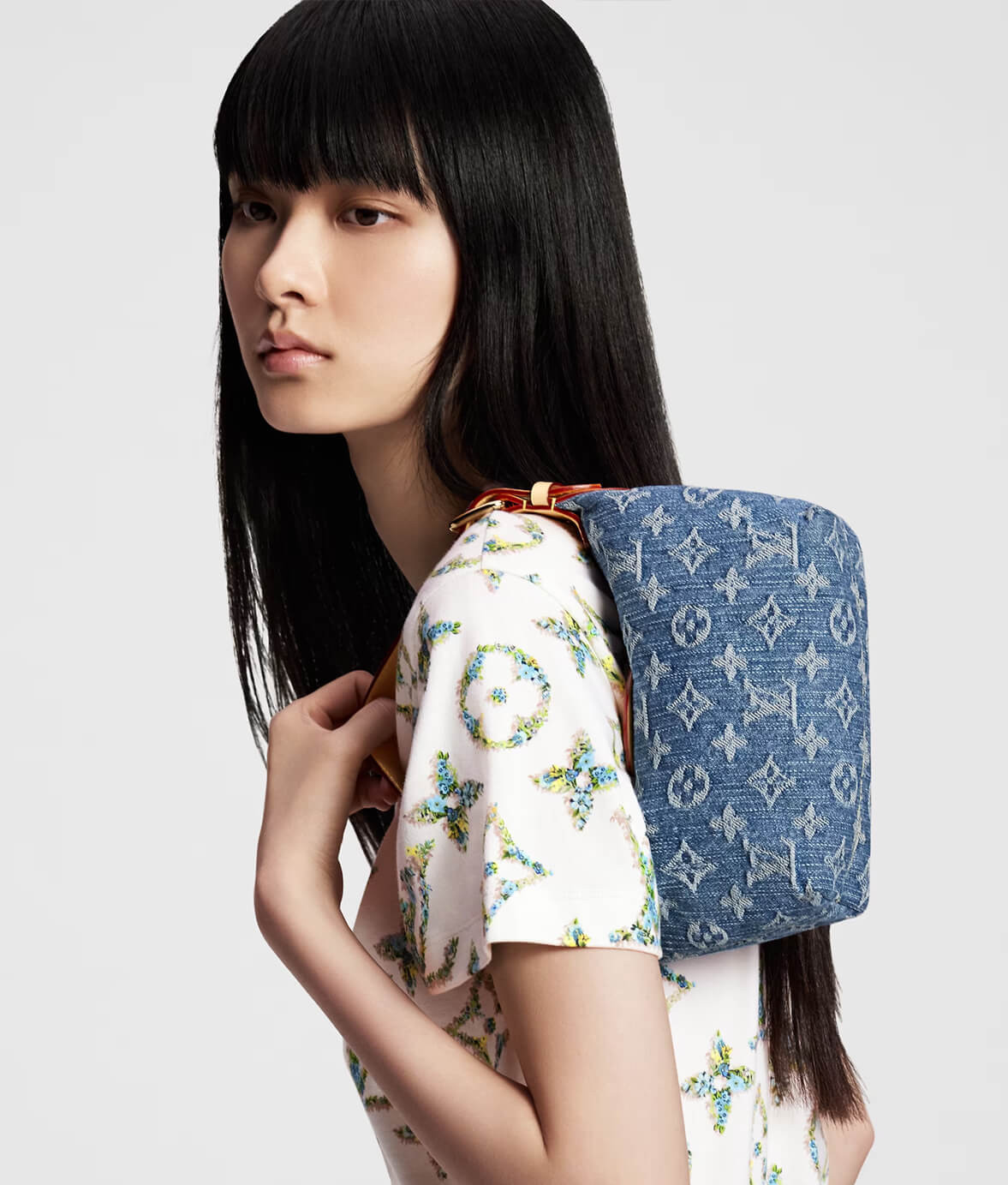 Louis Vuitton Monogram Denim Hills Pochette Bag M82949