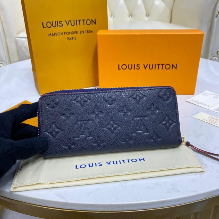 Louis Vuitton Monogram Empreinte Leather Clemence Wallet M69415