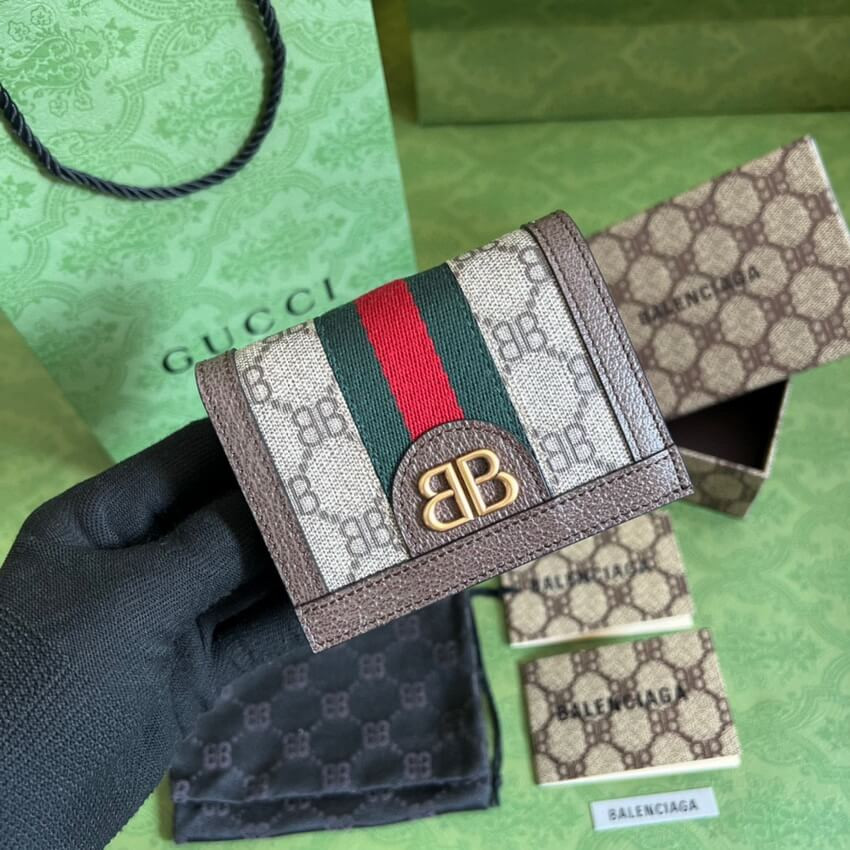 Balenciaga x Gucci Hacker Card Case Wallet 680385