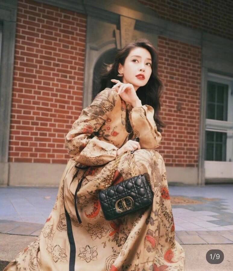 Dior Small Caro Bag Supple Cannage Calfskin M9241