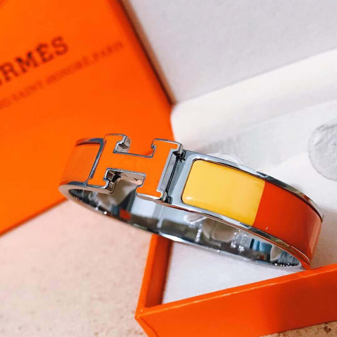 Hermes Narrow Rainbow Clic Clac H Bracelet
