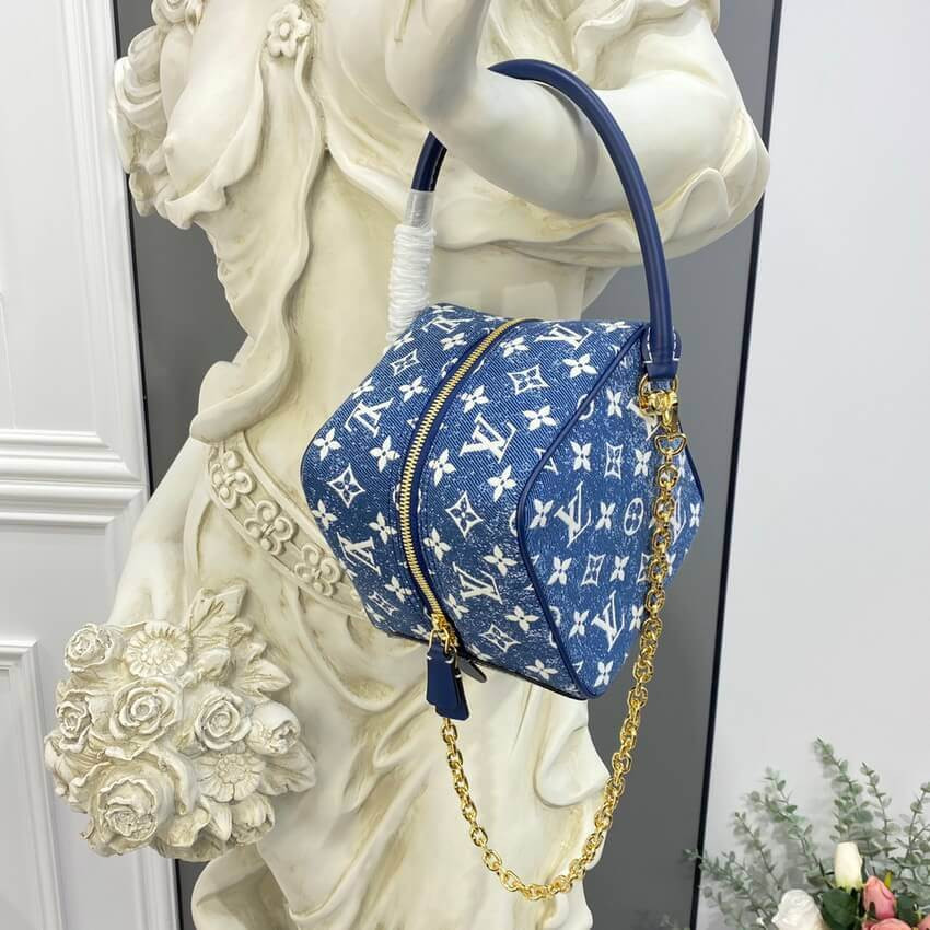Louis Vuitton Denim Jacquard Textil Square Bag M59611