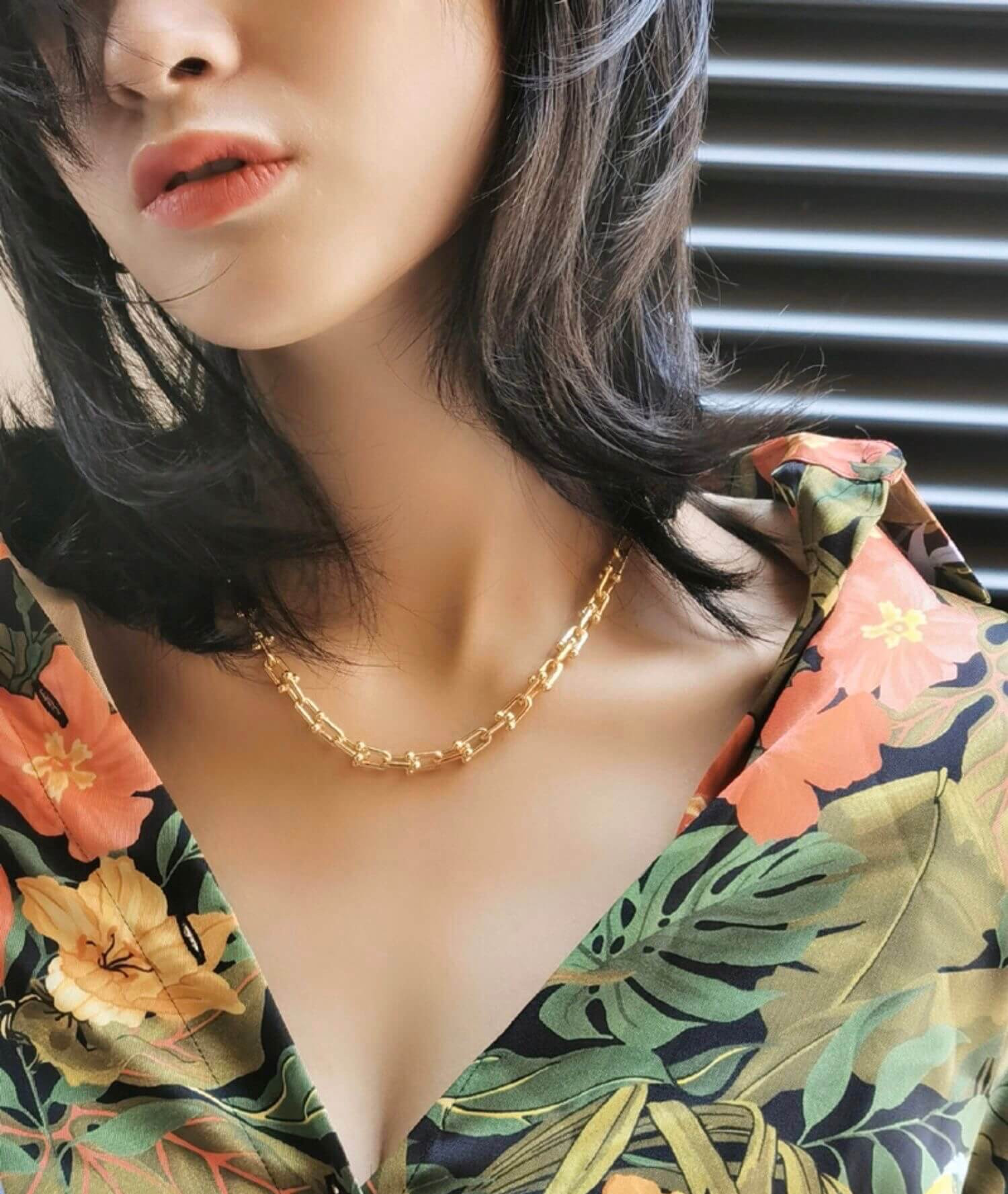 Tiffany & Co Graduated Link Necklace 9651