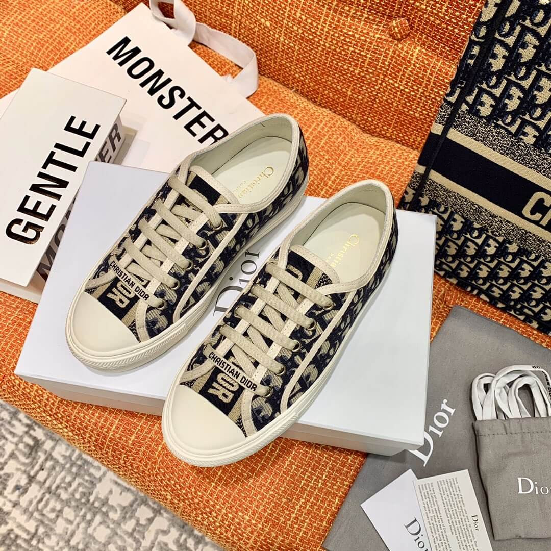 Christian Dior WalkNDior Sneaker In Embroidered Cotton 21184