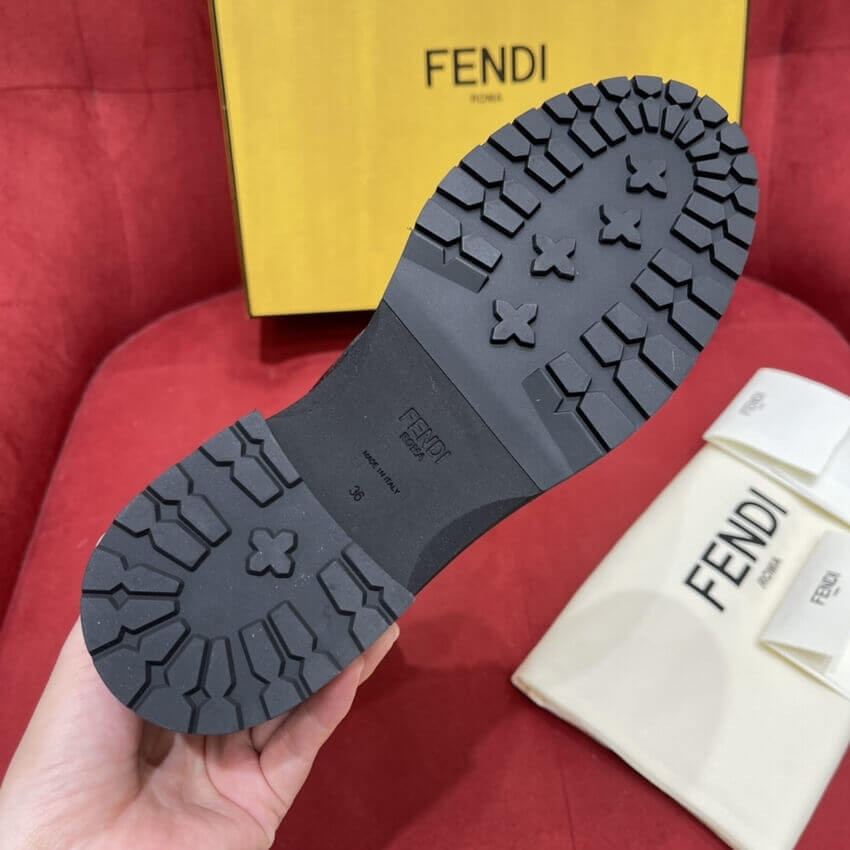 Fendi Rockoko Chelsea Sock Combat Boot