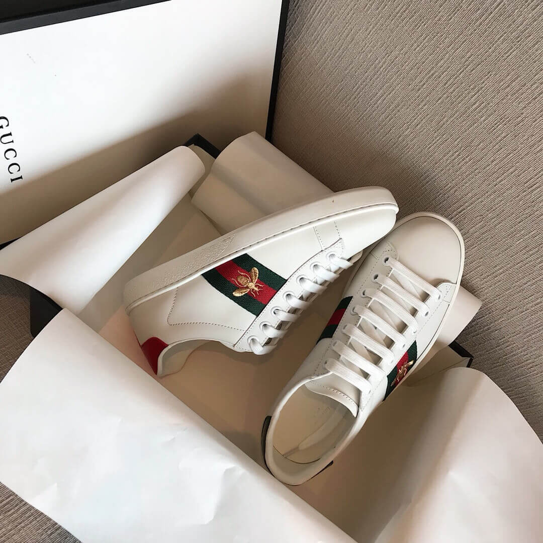 Gucci Ace Bee Embroidered Sneaker 431942
