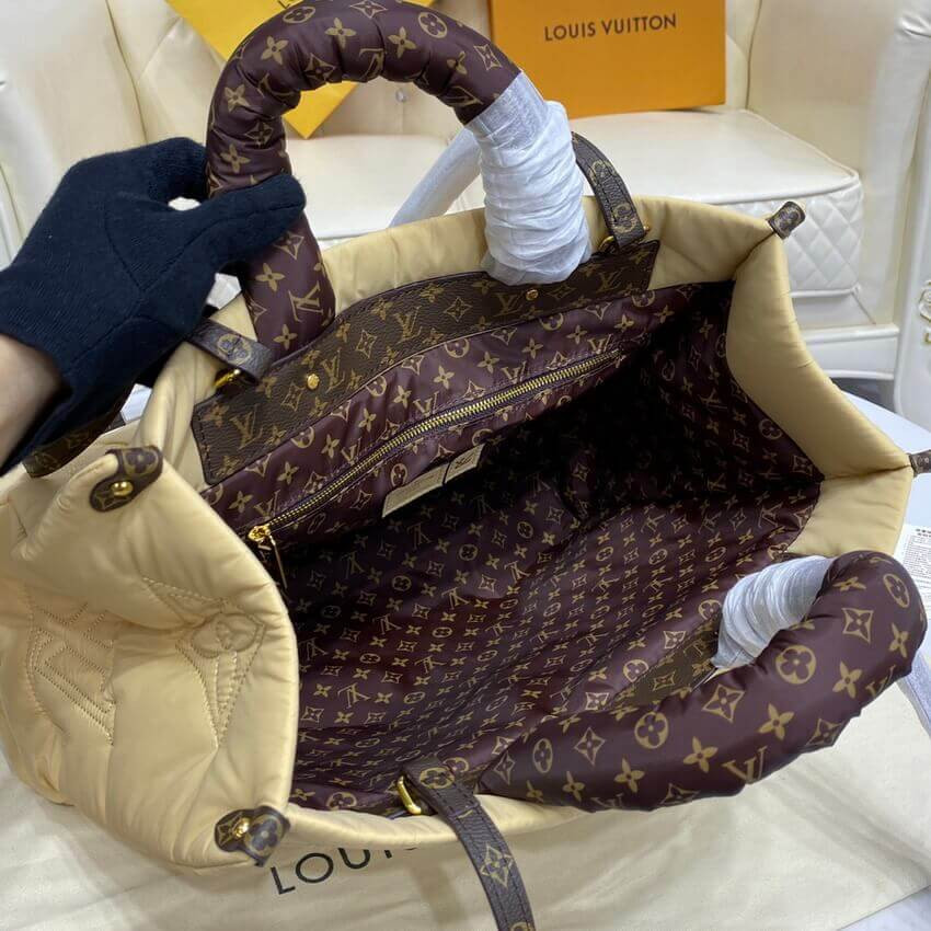Louis Vuitton Econyl Onthego GM M59007 Beige