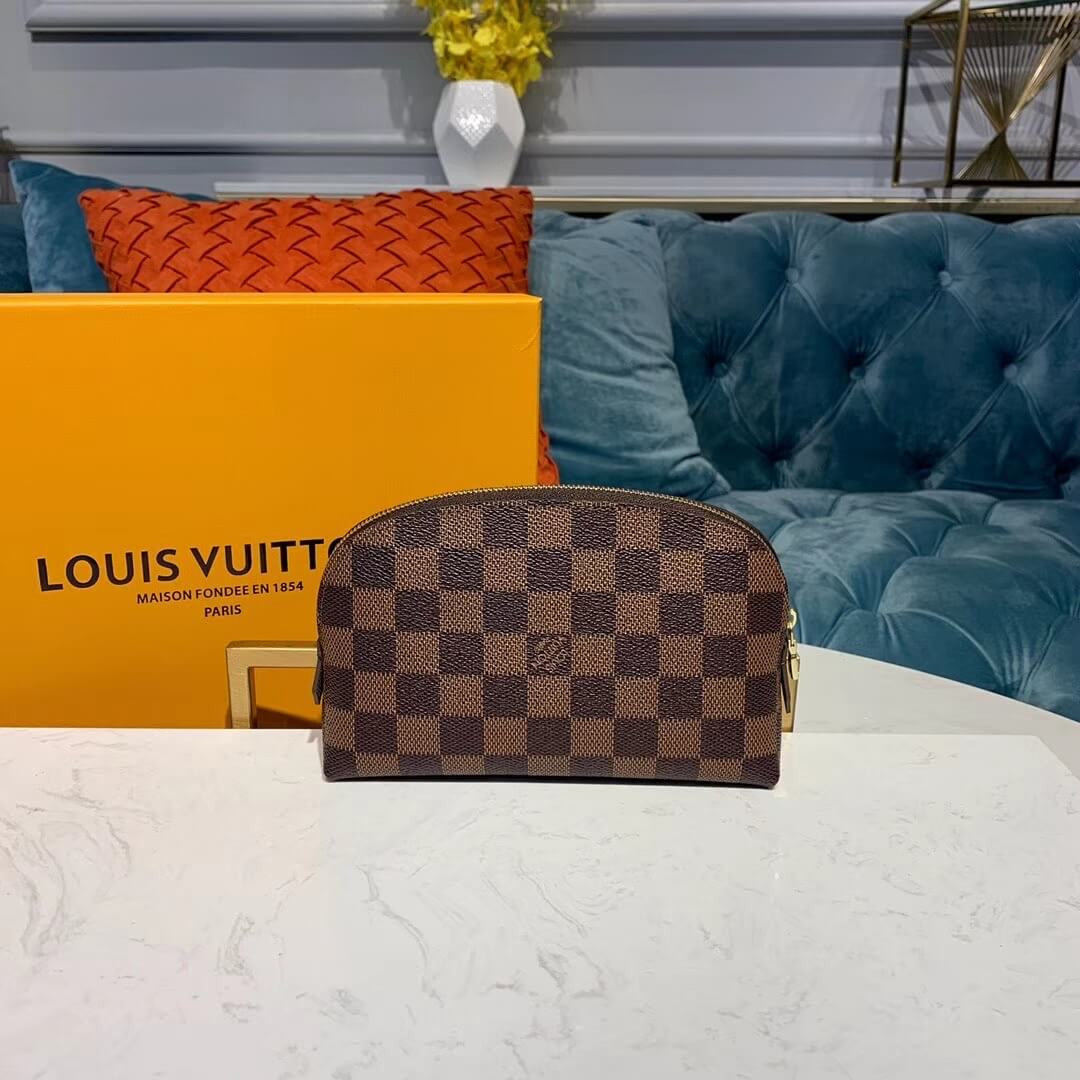 Louis Vuitton Damier Ebene Cosmetic Pouch N47516