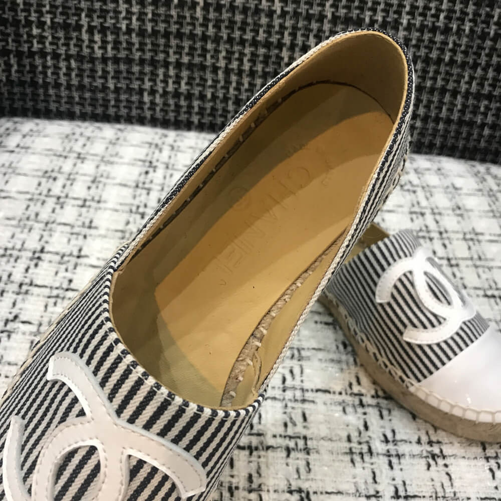 Chanel Tweed & Patent Calfskin Espadrilles G29762