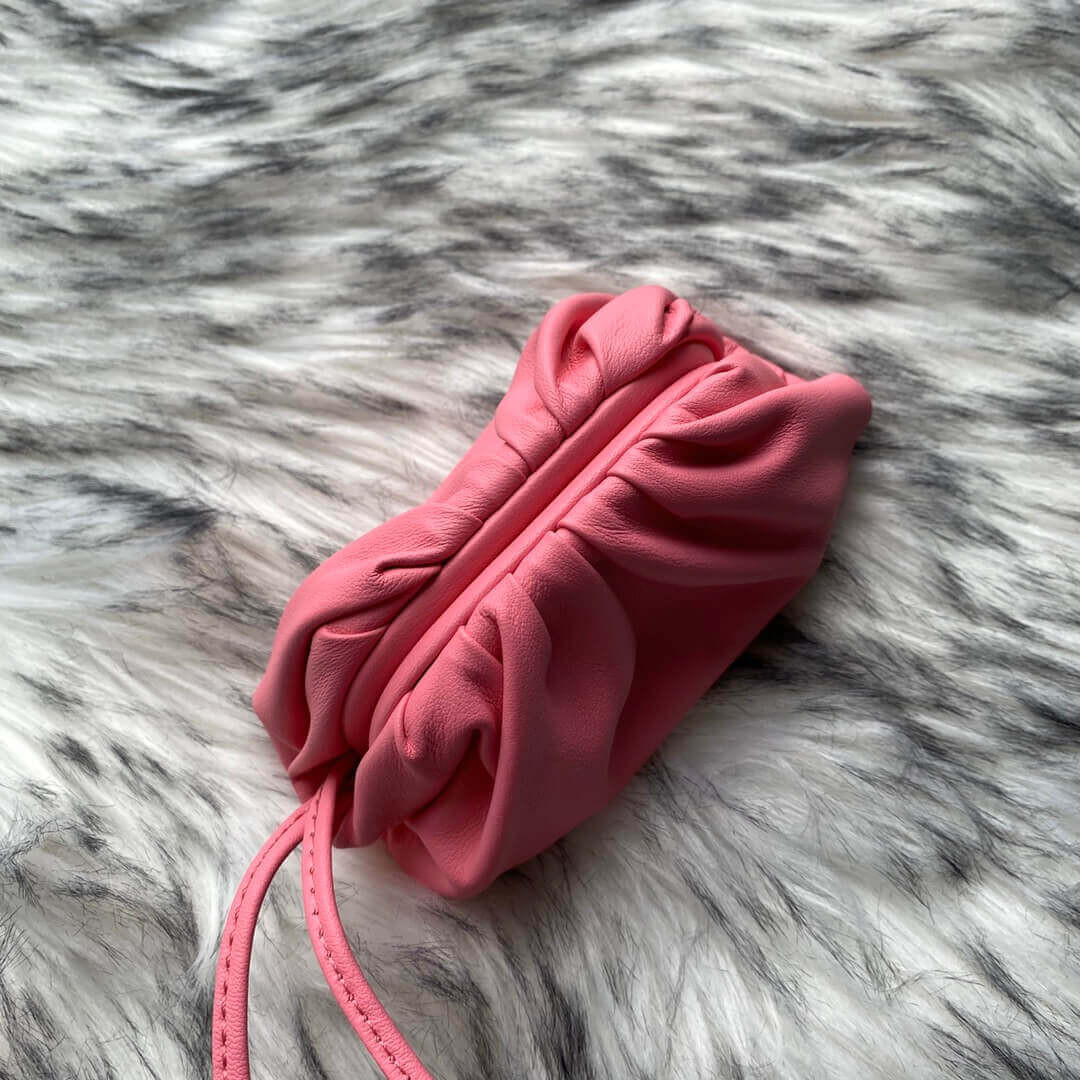 Bottega Veneta The Pouch Mini Leather Clutch 1364361