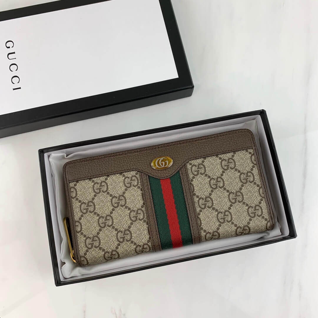 Gucci Ophidia GG Zip Around Wallet 597612