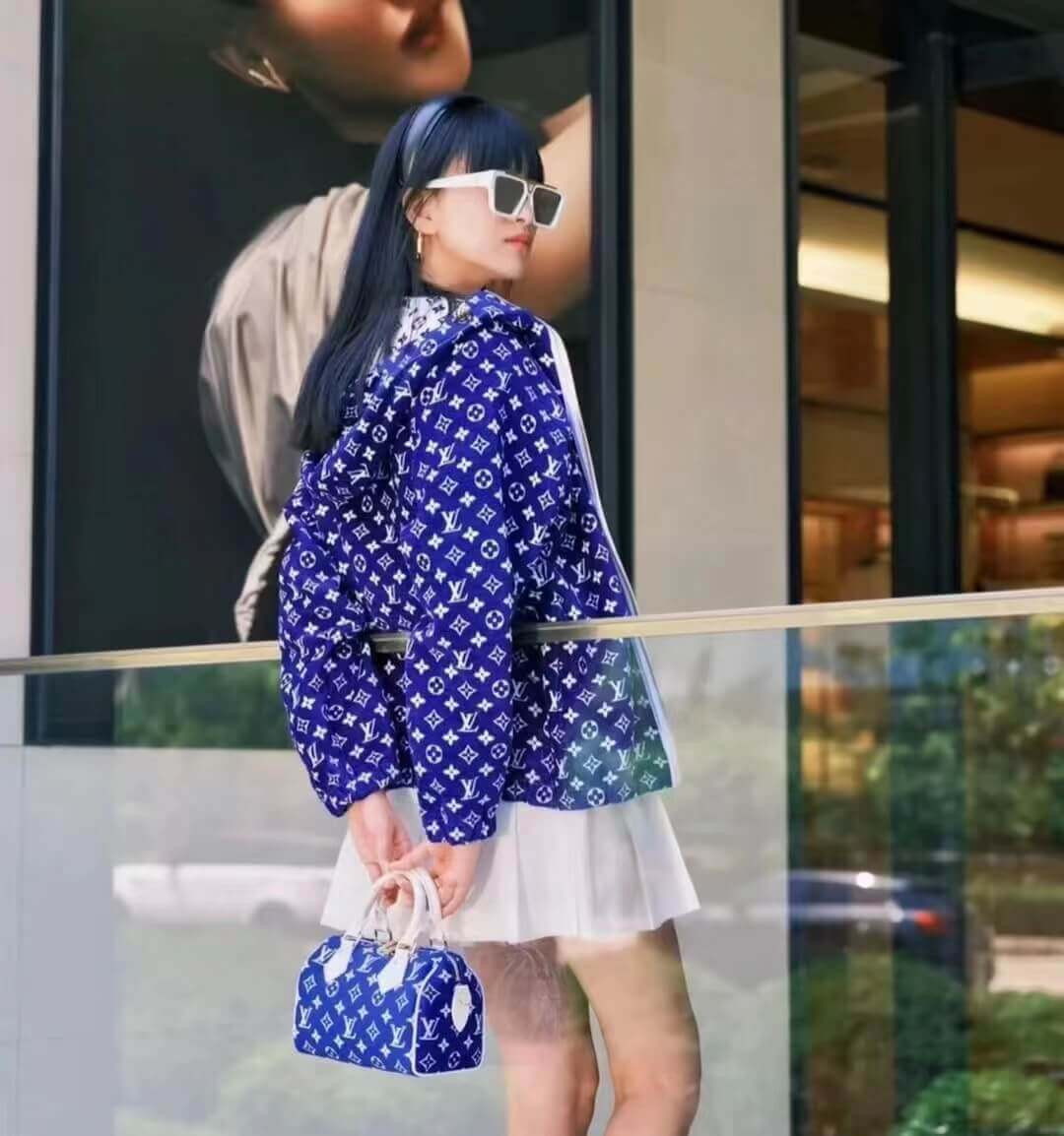 Louis Vuitton Monogram Jacquard Velvet Speedy Bandouliere 20 M20751