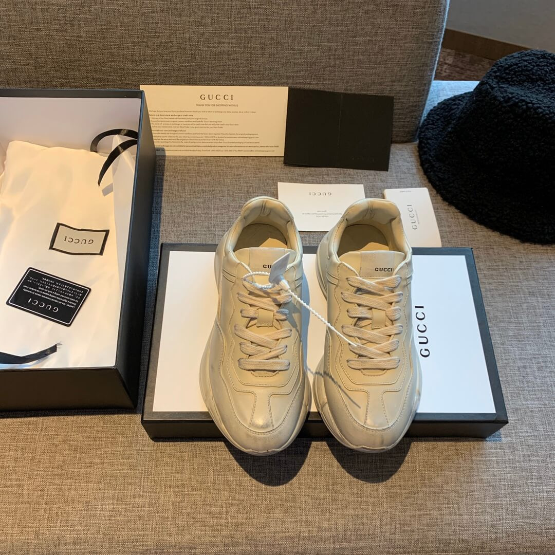 Gucci Rhyton Dirt Leather Sneaker 550046