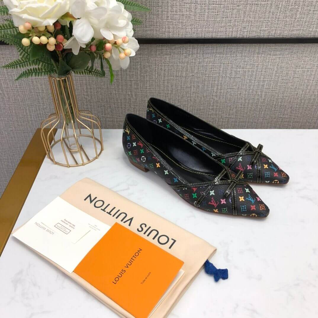 Louis Vuitton Multicolor Primrose Ballerina Flat Shoes 91052