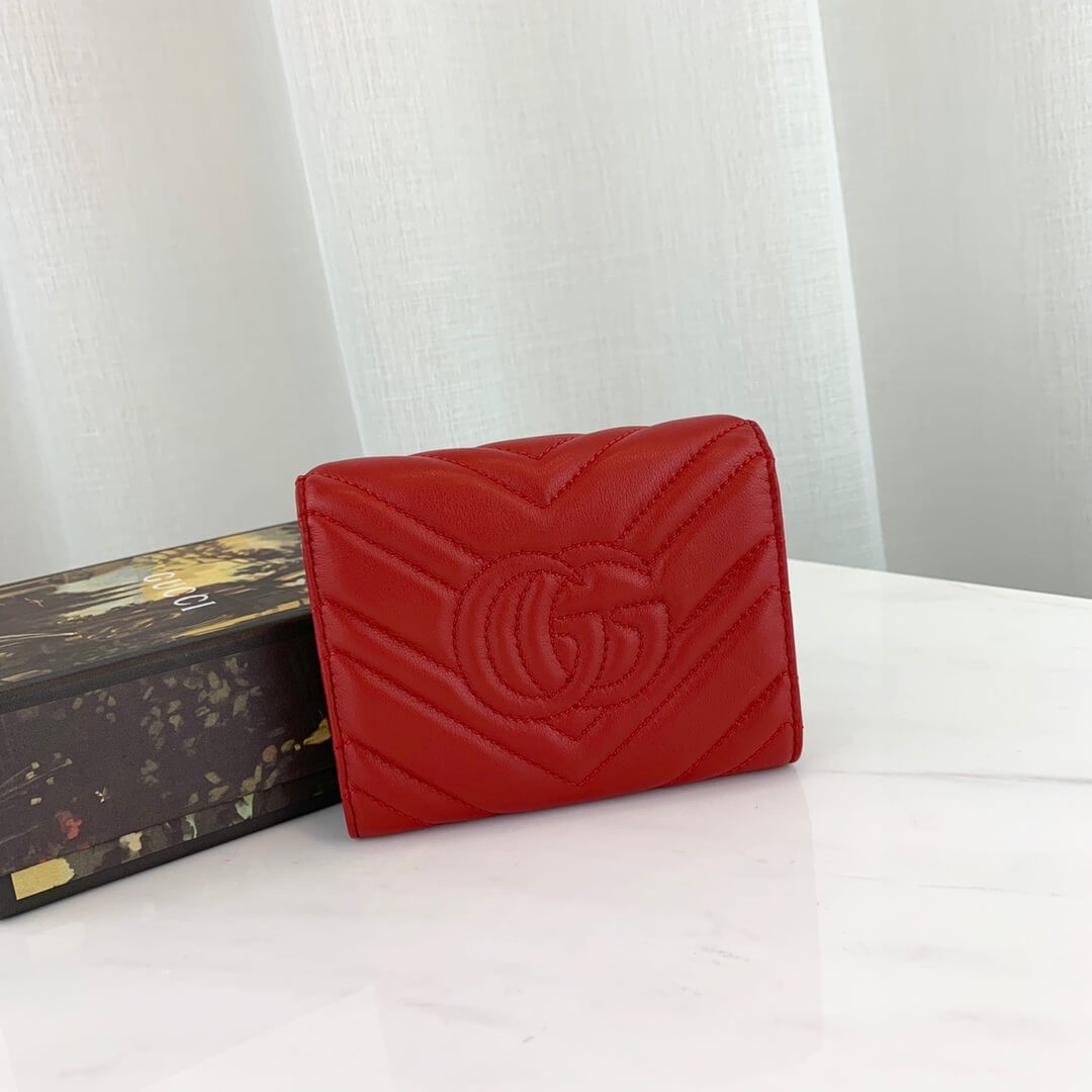 Gucci GG Marmont Matelassé Wallet 474802
