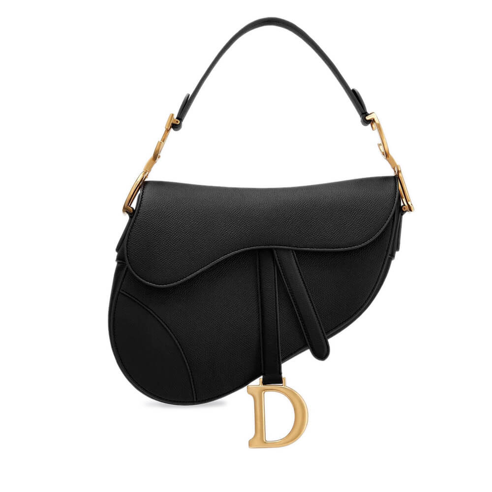 Christian Dior Saddle Bag in Grained Calfskin M0446