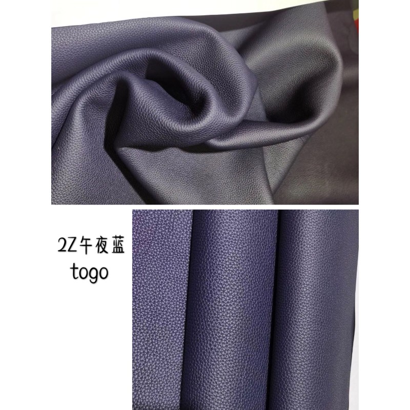Hermes makes exclusive leather Togo calfskin: blue line