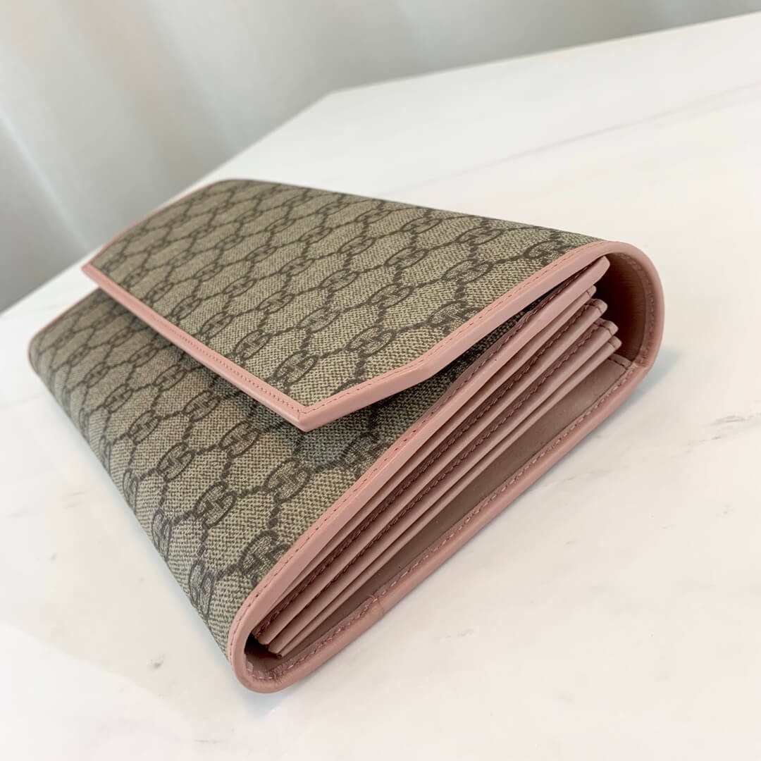 Gucci GG Canvas Continental Wallet 163252