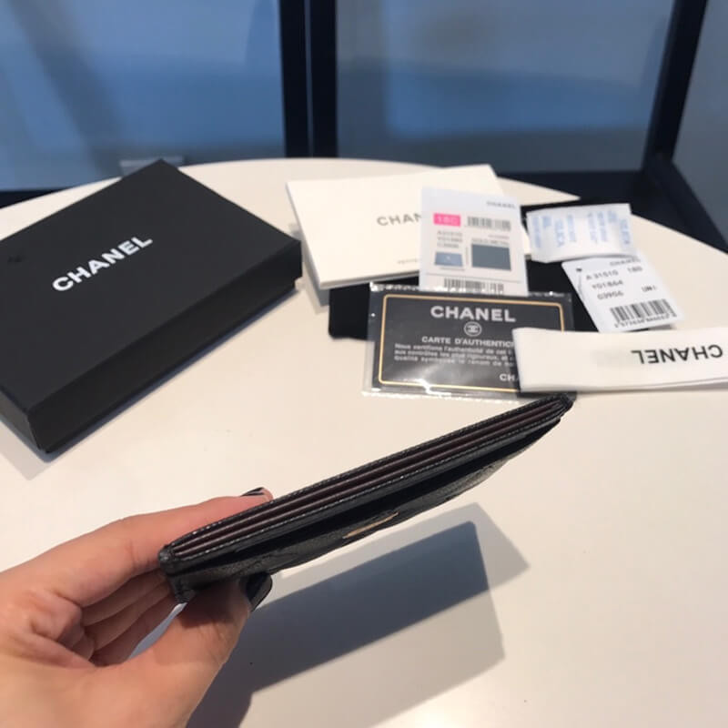 Chanel Grainy Calfskin Classic Card Holder A31510