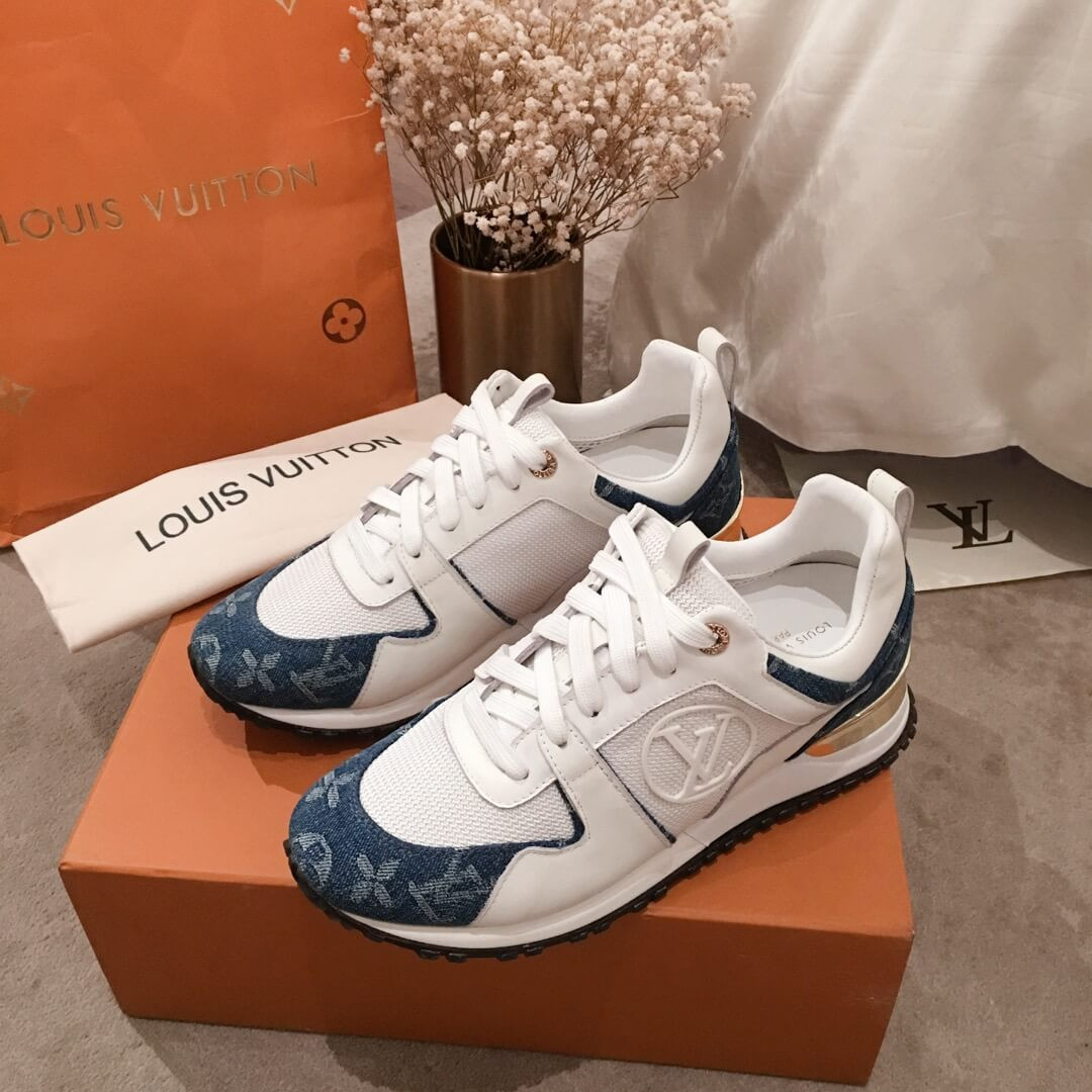 Louis Vuitton Monogram Denim Run Away Sneaker 1A4WP7 Blue