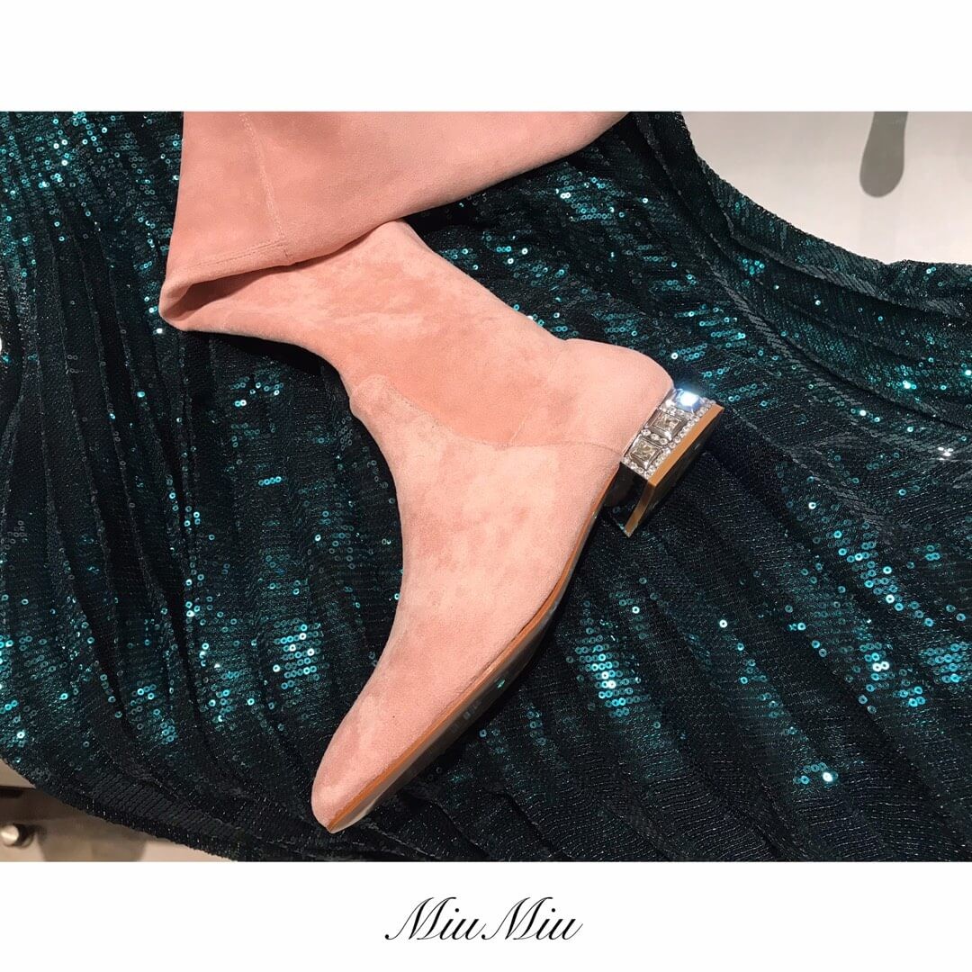 Miu Miu Hight Suede Boots 5W678G