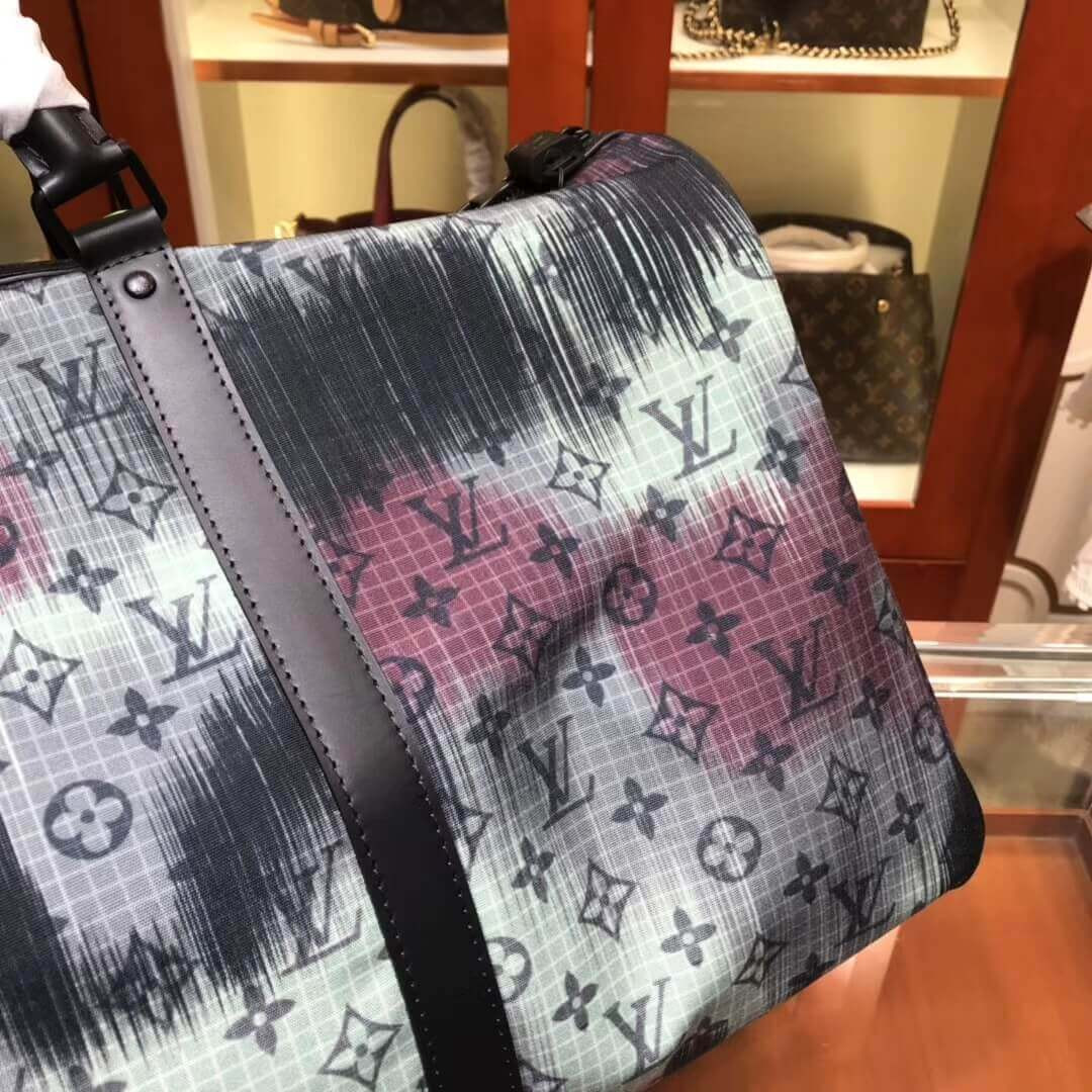 Louis Vuitton Monogram Denim Keepall 50 Bandoulière M44166