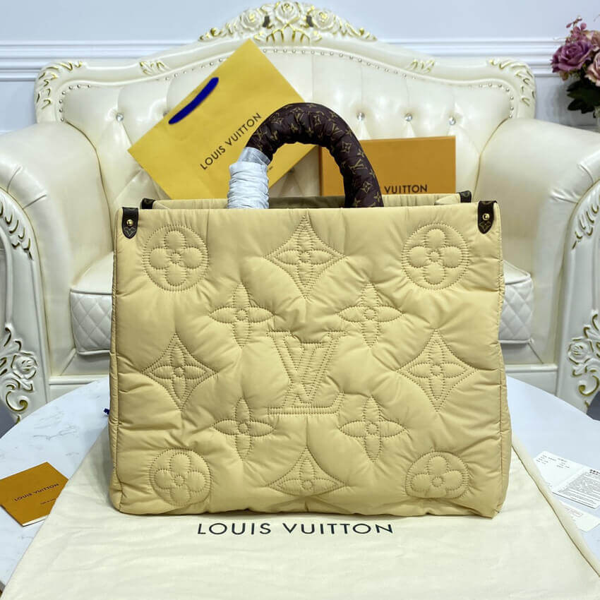 Louis Vuitton Econyl Onthego GM M59007 Beige