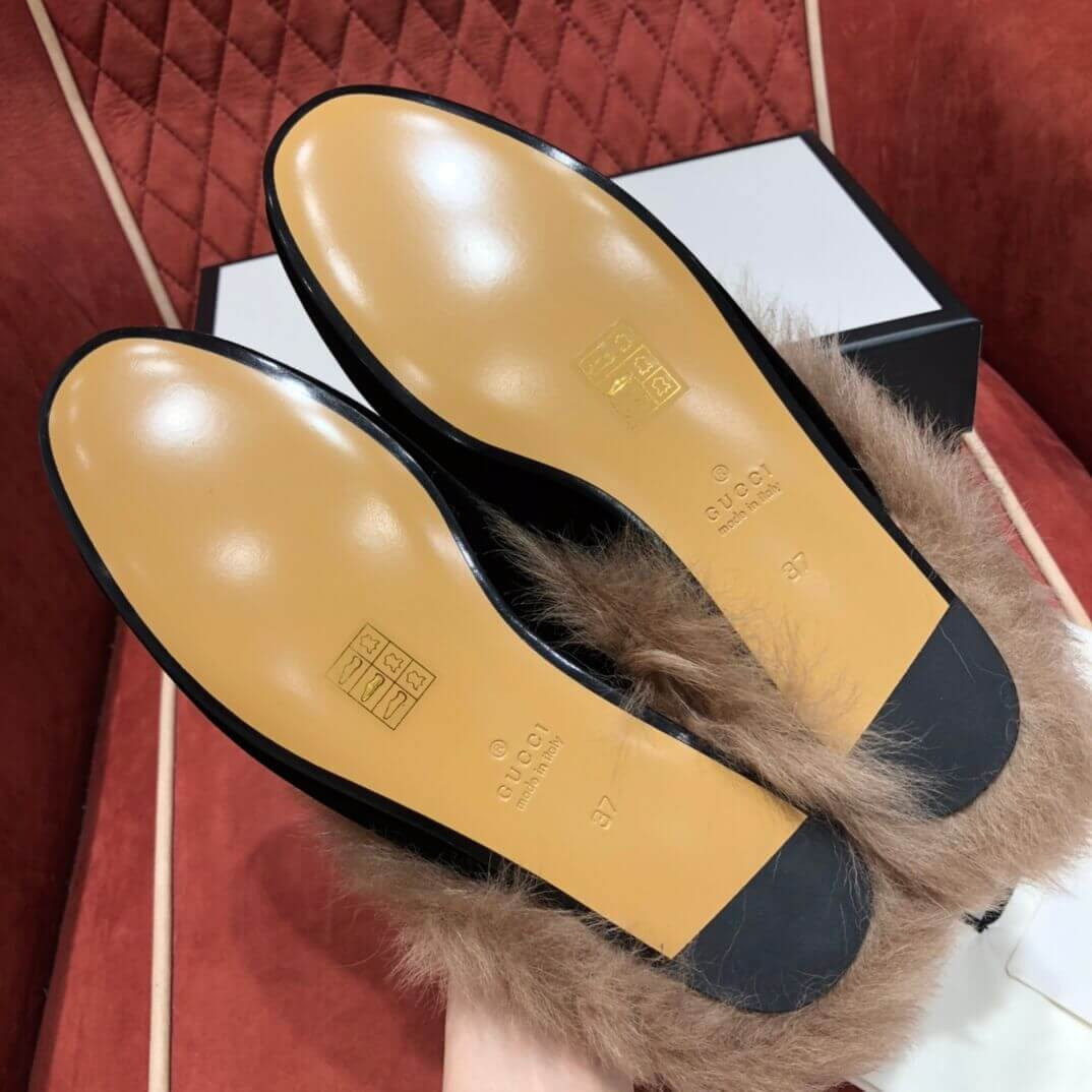 Gucci Princetown Velvet Slipper 397749