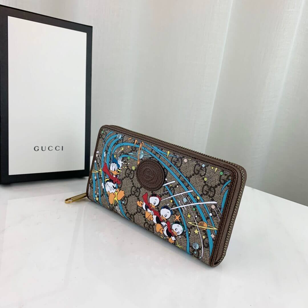 Disney x Gucci Donald Duck Zip Around Wallet 647940