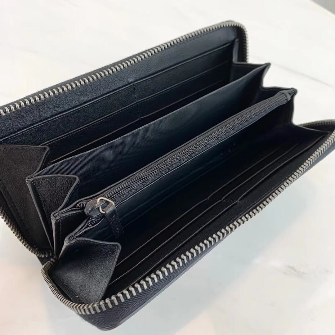 Gucci Kingsnake Print GG Supreme Zip Around Wallet 451273