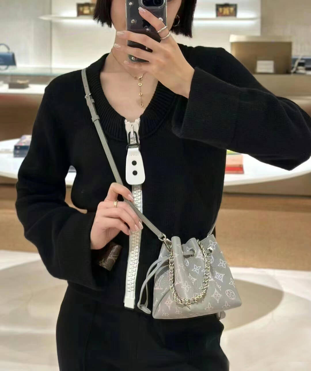 Louis Vuitton Pico Bella Bag M82731 Grey