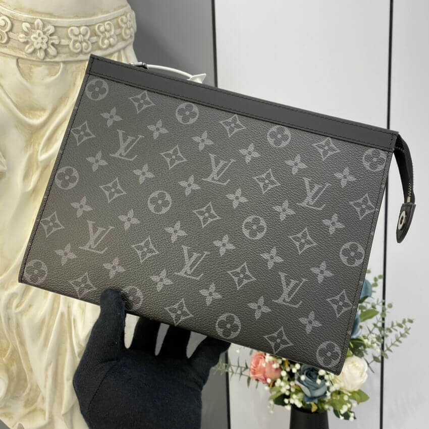 Louis Vuitton Monogram Eclipse Pochette Voyage MM M61692