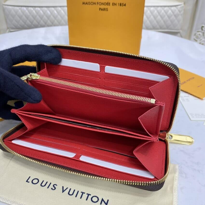 Louis Vuitton Monogram Zippy Wallet M41896 Red