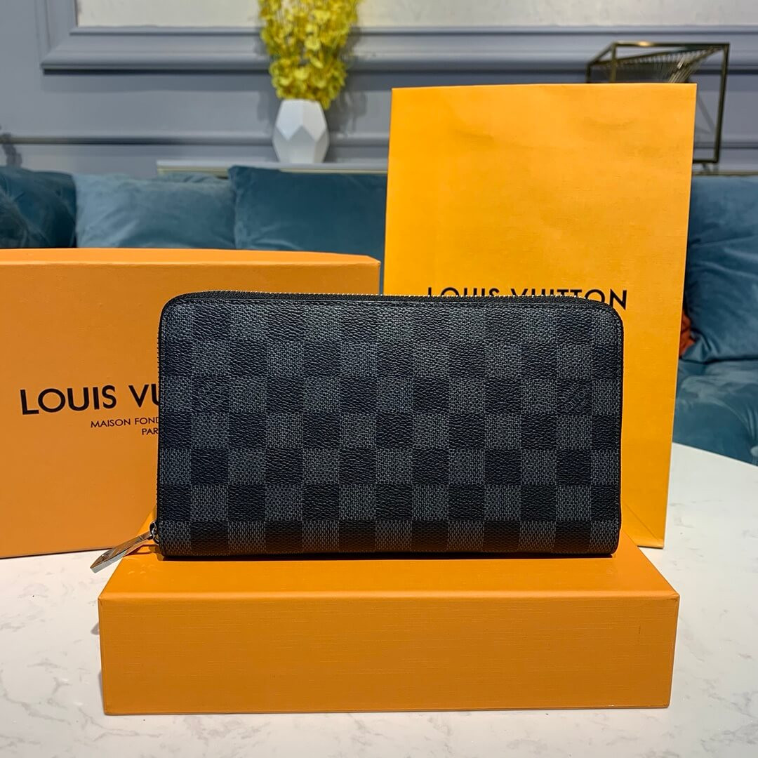 Louis Vuitton  Damier Graphite Canvas Zippy Organizer Wallet N60111/N63077