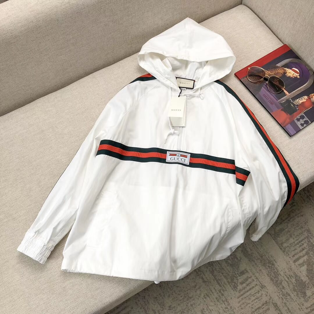 Gucci Cotton Jacket With Gucci Label 605613