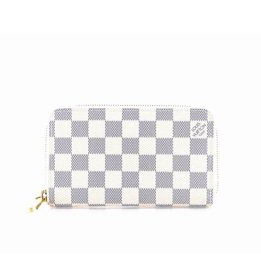 Louis Vuitton Damier Azur Canvas Zippy Organizer Wallet N60111/N60012