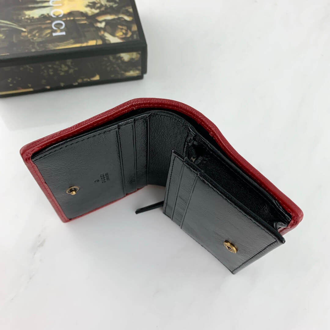 Gucci GG Marmont Card Case Wallet 573811 Black