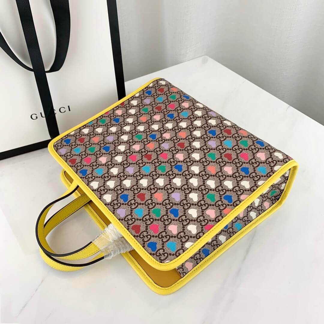 Gucci Childrens GG Hearts Tote Bag 605614